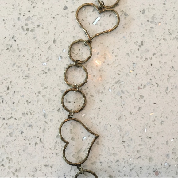 GOLDTONE HEART NECKLACE - Picture 3 of 4